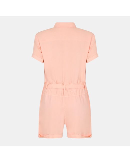 Bella Dahl Pink Utility Jumpsuit