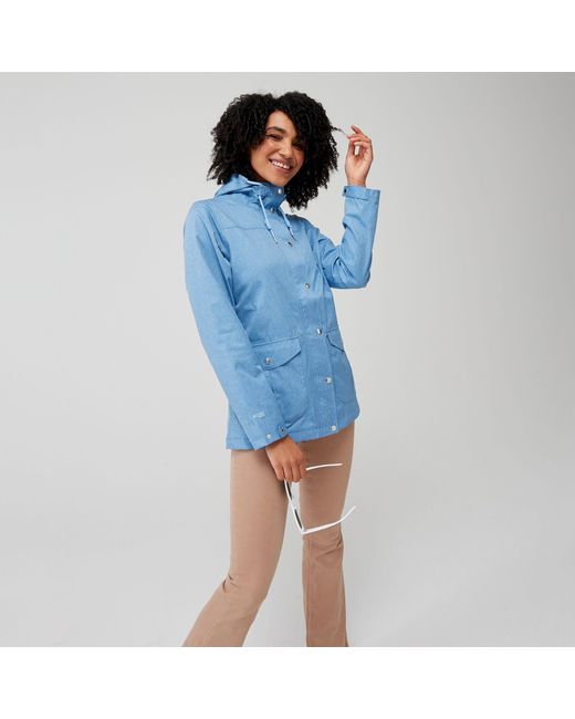 Regatta Blue Bayarma Breathable Long Sleeve Waterproof Jacket