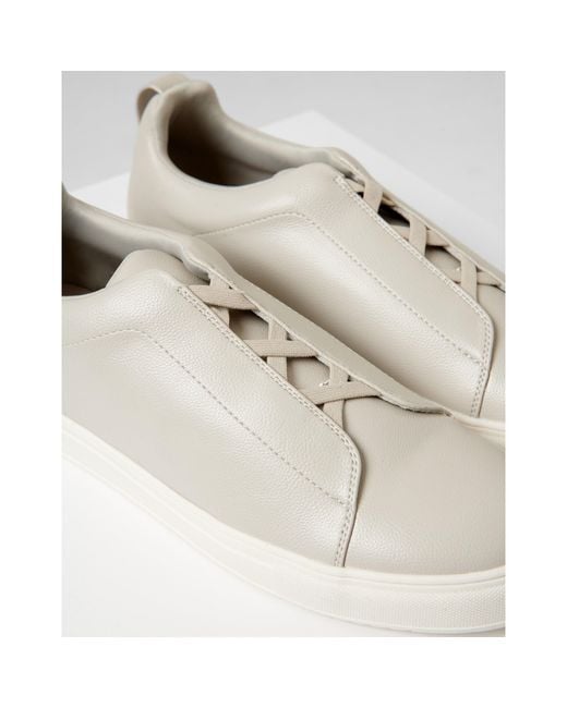 Threadbare White Acefield Casual Low-Top Trainers for men