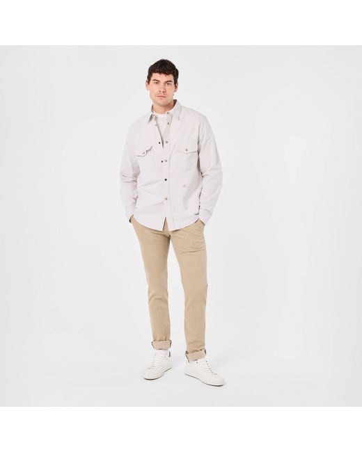 Jacob Cohen Natural Bobby Mid-Rise Straight Leg Stretch Chinos for men