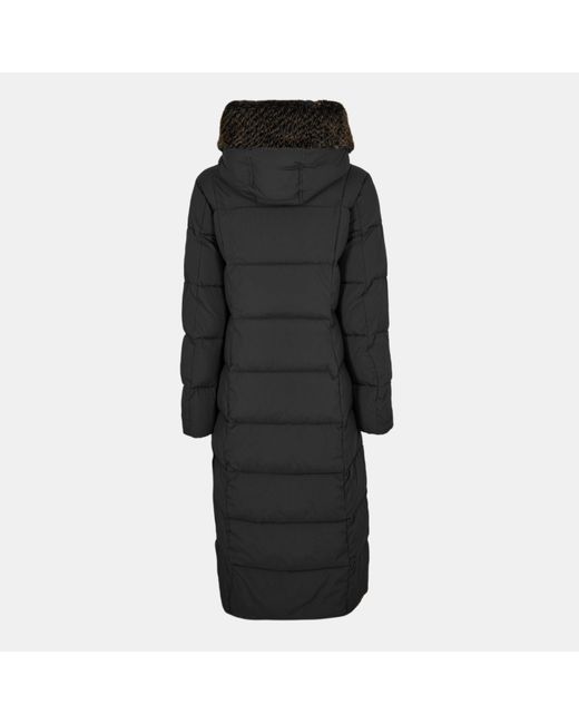 Donna Karan Black Insulated Long Puffer Jacket