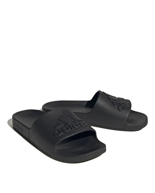Adidas Black Adilette Aqua Slide