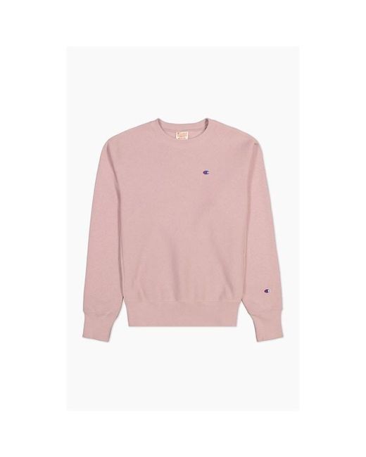 Champion Pink Reverse Weave Fleece Sweatshirt for men