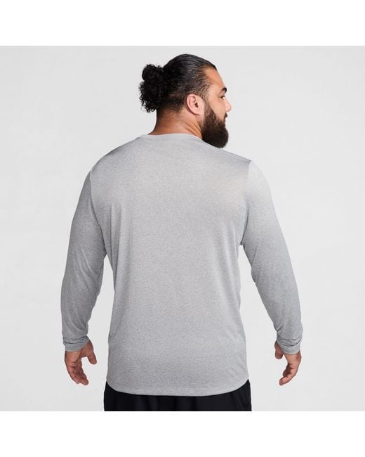 Nike Gray Legend Long Sleeve T-Shirt for men