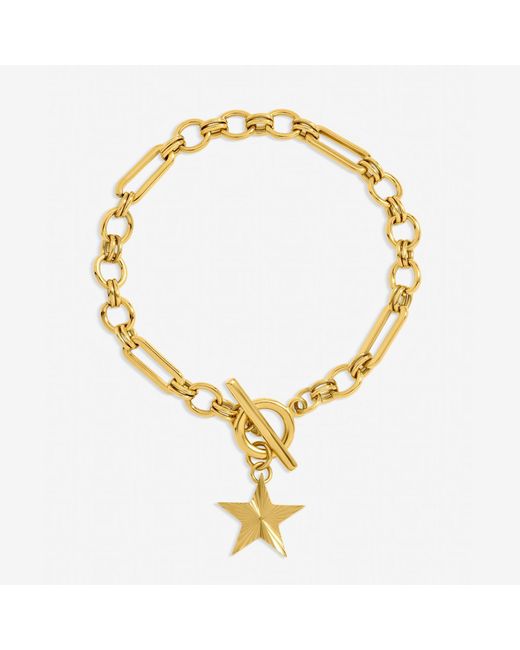 Jon Richard Metallic Plated Waterproof Star T-Bar Bracelet