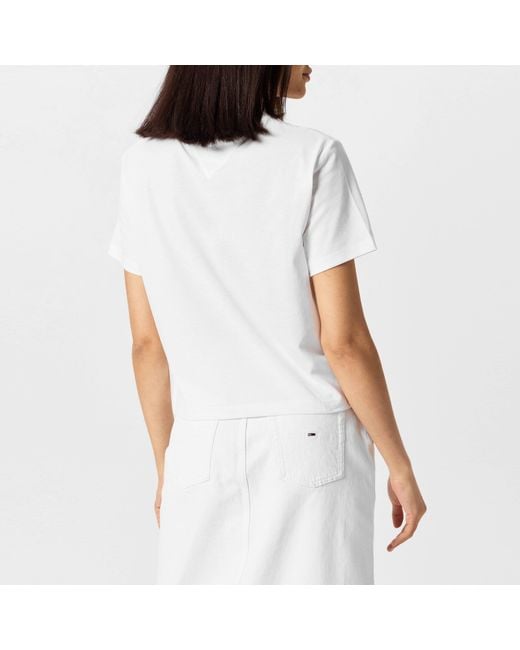 Tommy Hilfiger White Logo T-Shirt