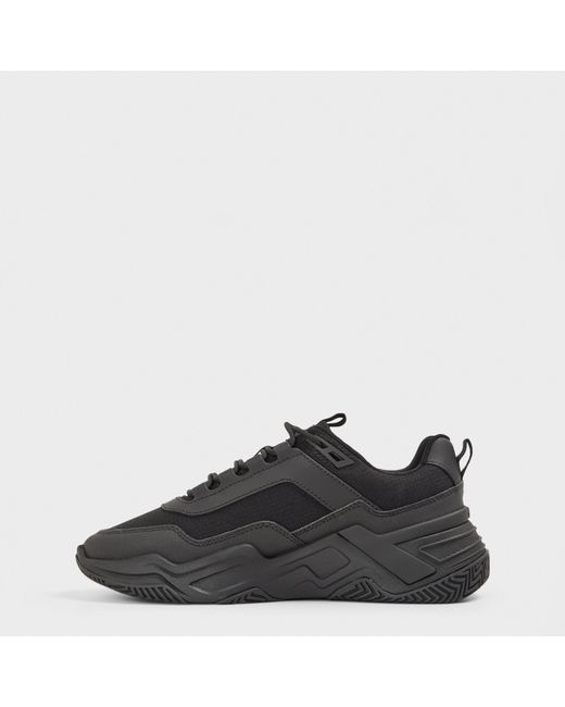 Mallet Black Odyssey Chunky Trainers for men