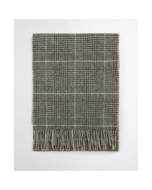 Barbour Gray Noelle Reversible Check Scarf