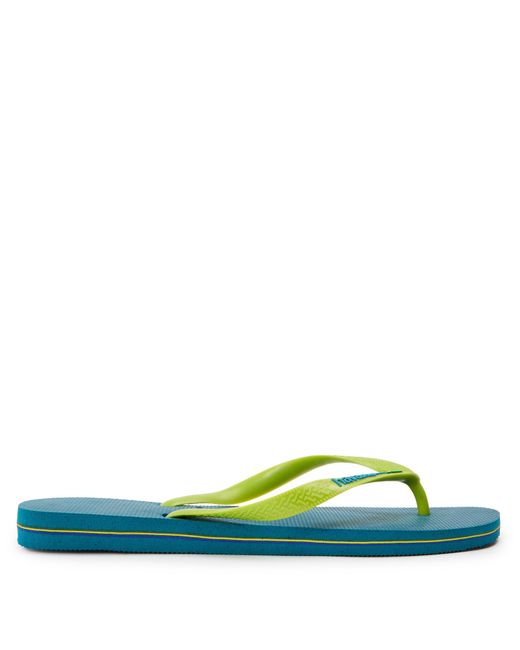 Havaianas Green Hav Brasil Logo Ruby Flip Flops for men