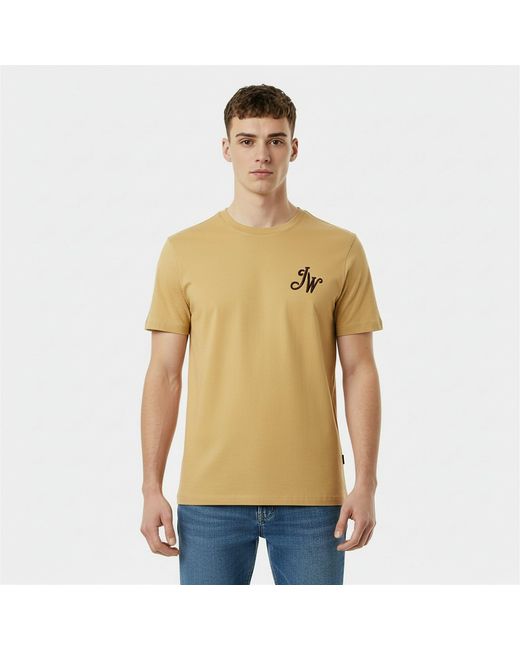 Jack Wills Yellow Jw Script Initial Regular Fit T-Shirt for men