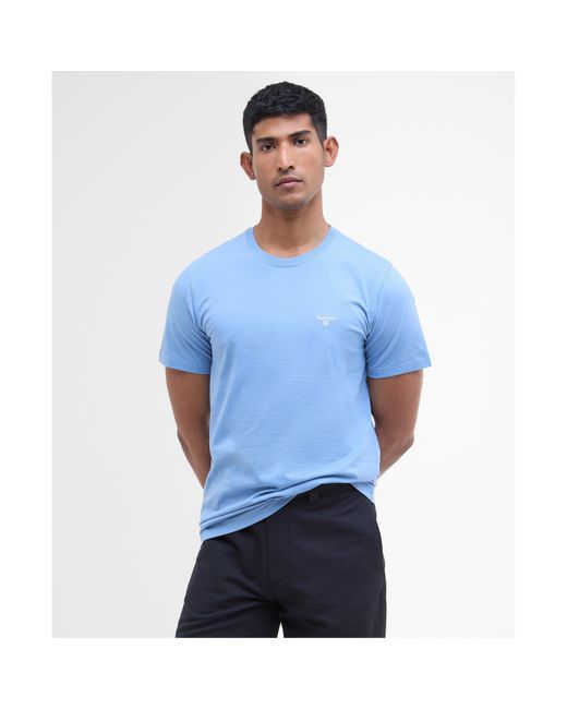 Barbour Blue Essentials Sports T-Shirt for men