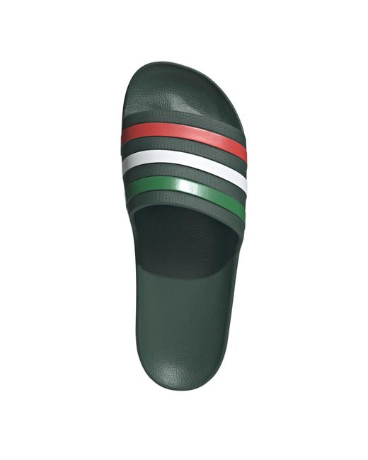 Adidas Green Adilette Aqua Slide