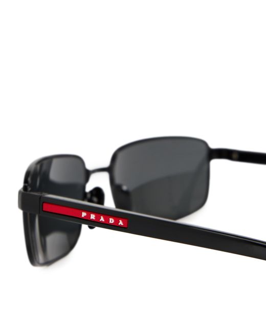 Prada Brown 0Ps B54S Oval Sunglasses for men