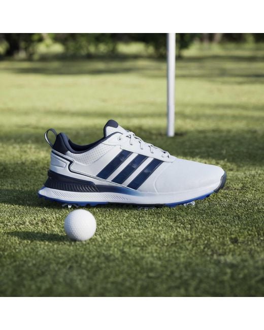 Adidas Blue Spiked Golf Shoes for men