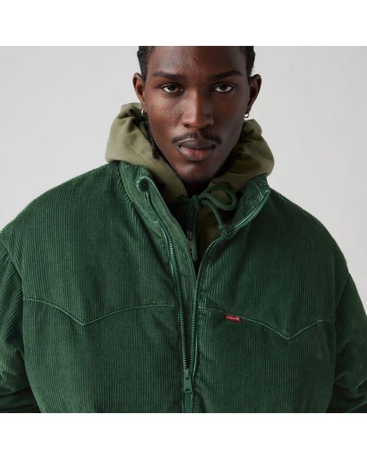 Levi's Green Medium Puffer Jacket for men