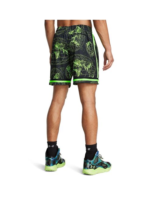 Under Armour Green Curry Statement Shorts for men