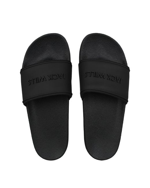 Jack Wills Black Logo Sliders