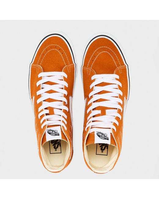 Vans Orange Adults Hi Tapered Color Theory Marmala Canvas High-Top Trainers