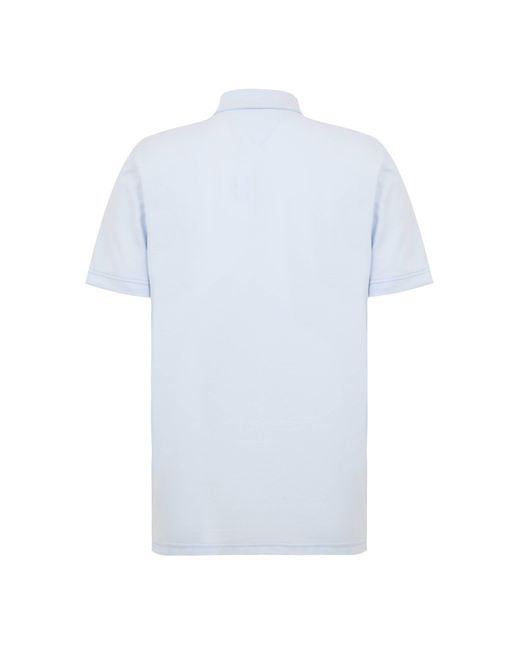 Tommy Hilfiger Blue Dc Zipped Short Sleeve Polo Shirt for men