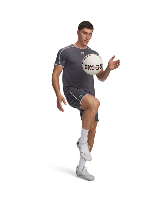 Under Armour Blue Chall Trainer Performance Gym Shorts for men