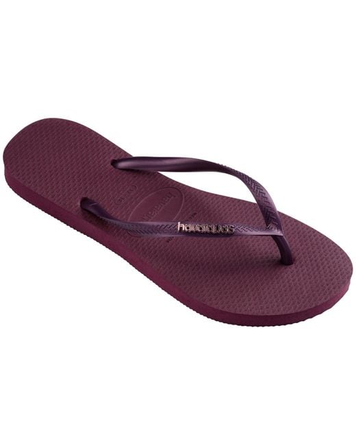 Havaianas Purple Slim Flip Flops