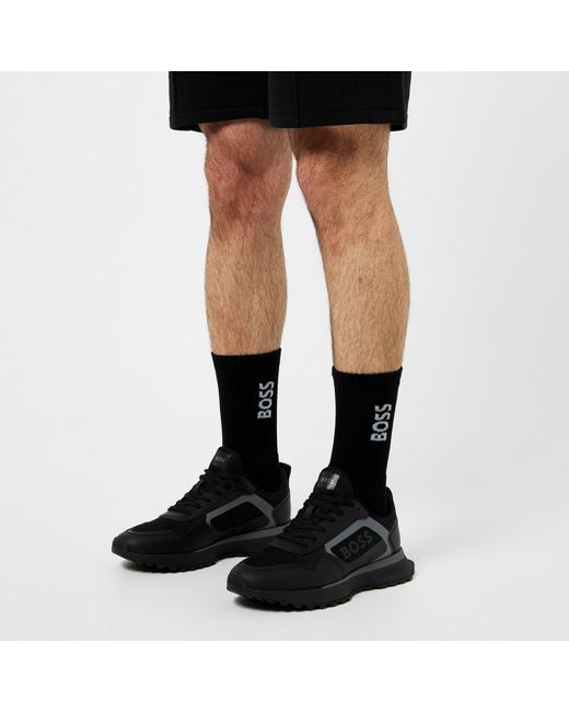 Boss Black Bodywear 3 Pack Socks With Logo Detail (Crew) for men