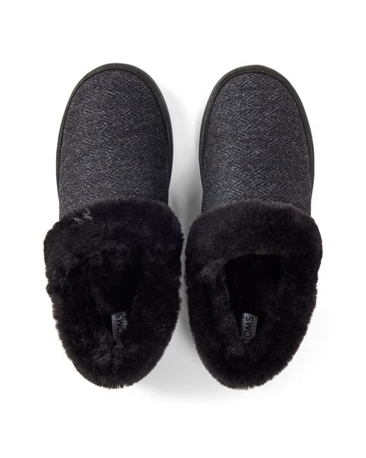 TOMS Black Krystal Mule Sandal