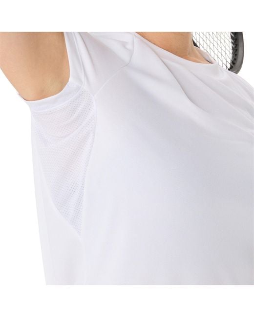 Asics White Court Ss Top T-Shirt