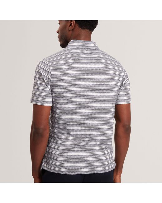 Ted Baker Gray Short Sleeve Polo Shirt for men