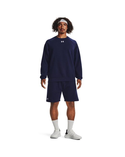 Under Armour Blue Ua Rival Fleece Shorts for men