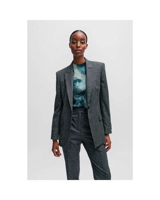 Boss Gray Janeri Suit Jacket