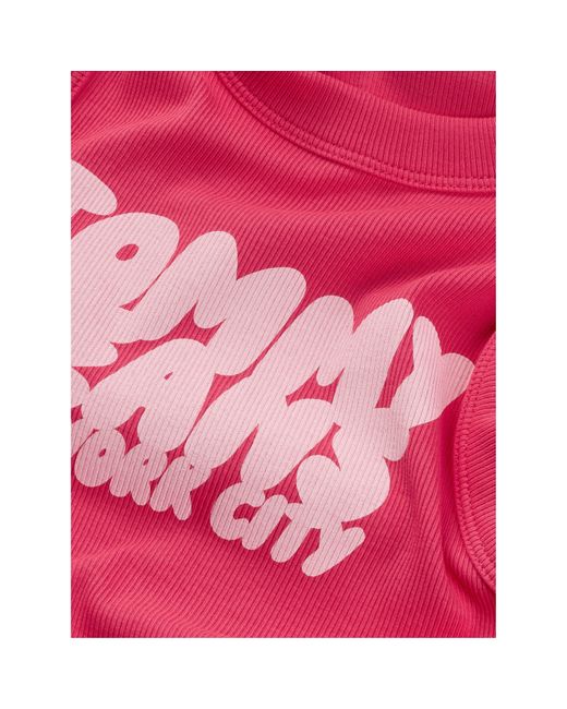 Tommy Hilfiger Pink Bubble Tank Mini Dress