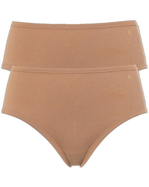 Nudea Multicolor Midi Brief 2 Pack Organic Cotton