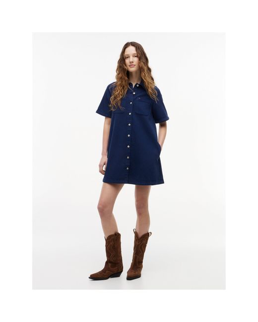 Tommy Hilfiger Blue A Line Dress