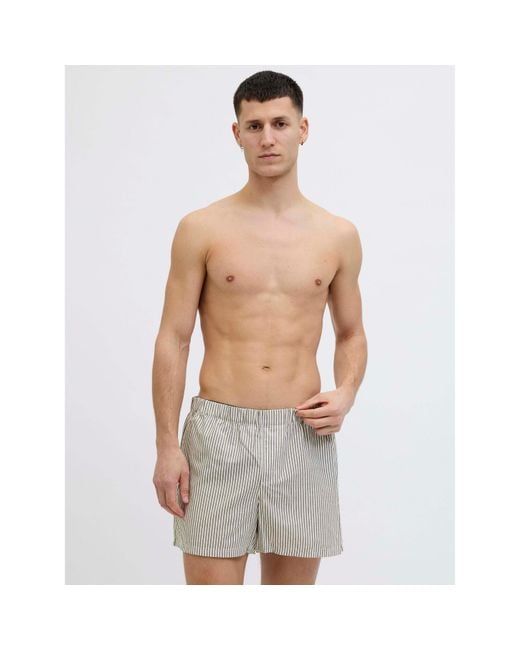 Jack & Jones Blue 5-Pack Milano Woven Boxers for men