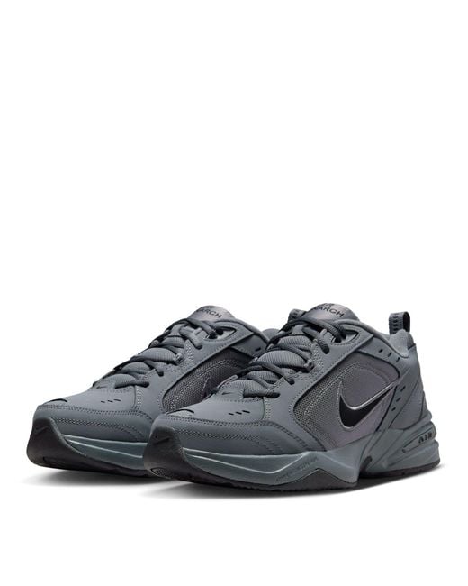 Nike Gray Air Monarch Iv Training Shoes for men