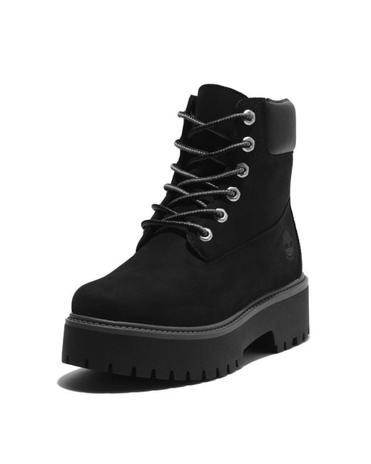 Timberland Black Stone Street Premium Platform Boot