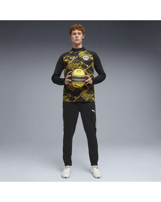 PUMA Black Borussia Dortmund Licensed Drill Top 2025 2026 for men