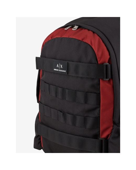 ARMANI EXCHANGE Black Backpack for men