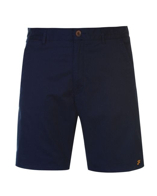 Farah Blue Hawk Chino Shorts for men