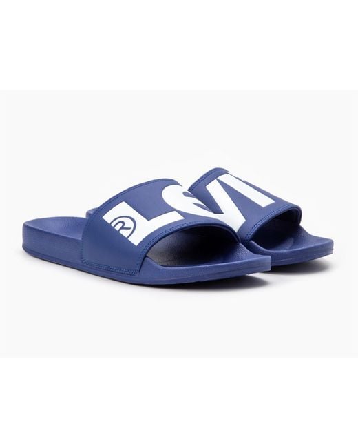 Levi's Blue June Pool Shoes for men