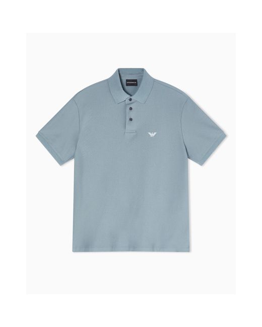 Emporio Armani Blue Polo Shirt for men