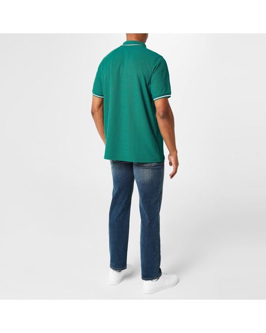 Slazenger 1881 Green Tipped Polo Shirt for men