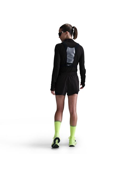 Nike Black Dri-Fit Swift Mid-Rise 3 2-In-1 Shorts