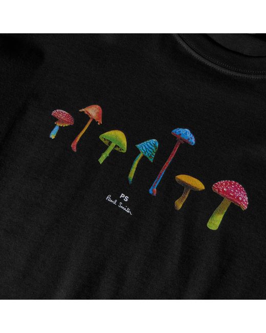 Paul Smith Black Ps Mushroom Tee Sn64 for men