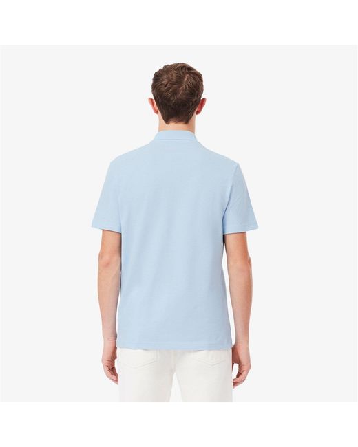 Lacoste Blue Regular Fit Short Sleeve Polo Shirt for men