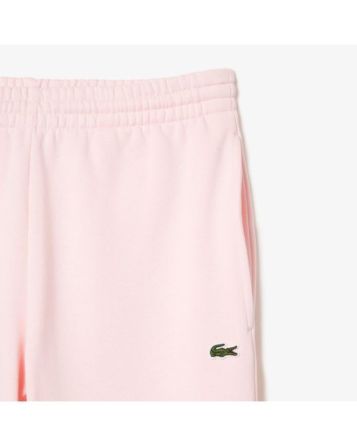 Lacoste Pink Fleece Tracksuit Bottoms for men