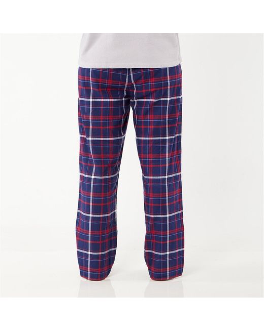 Lounge Blue Ladies Organic Brushed Cotton Lounge Trousers