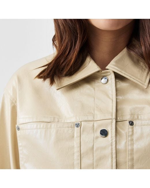 Boss Natural C_Jelt Faux Leather Jacket