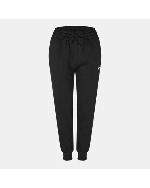 Nike Black Sportswear Phoenix Fleece Mid-Rise Sweatpants